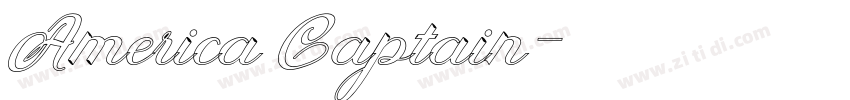 America Captain字体转换